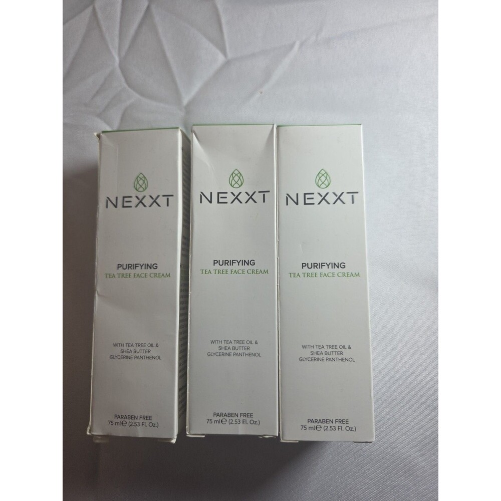 3 Pack Nexxt Purifying Tea Tree Face Cream 75ml 2.53 Fl. Oz.